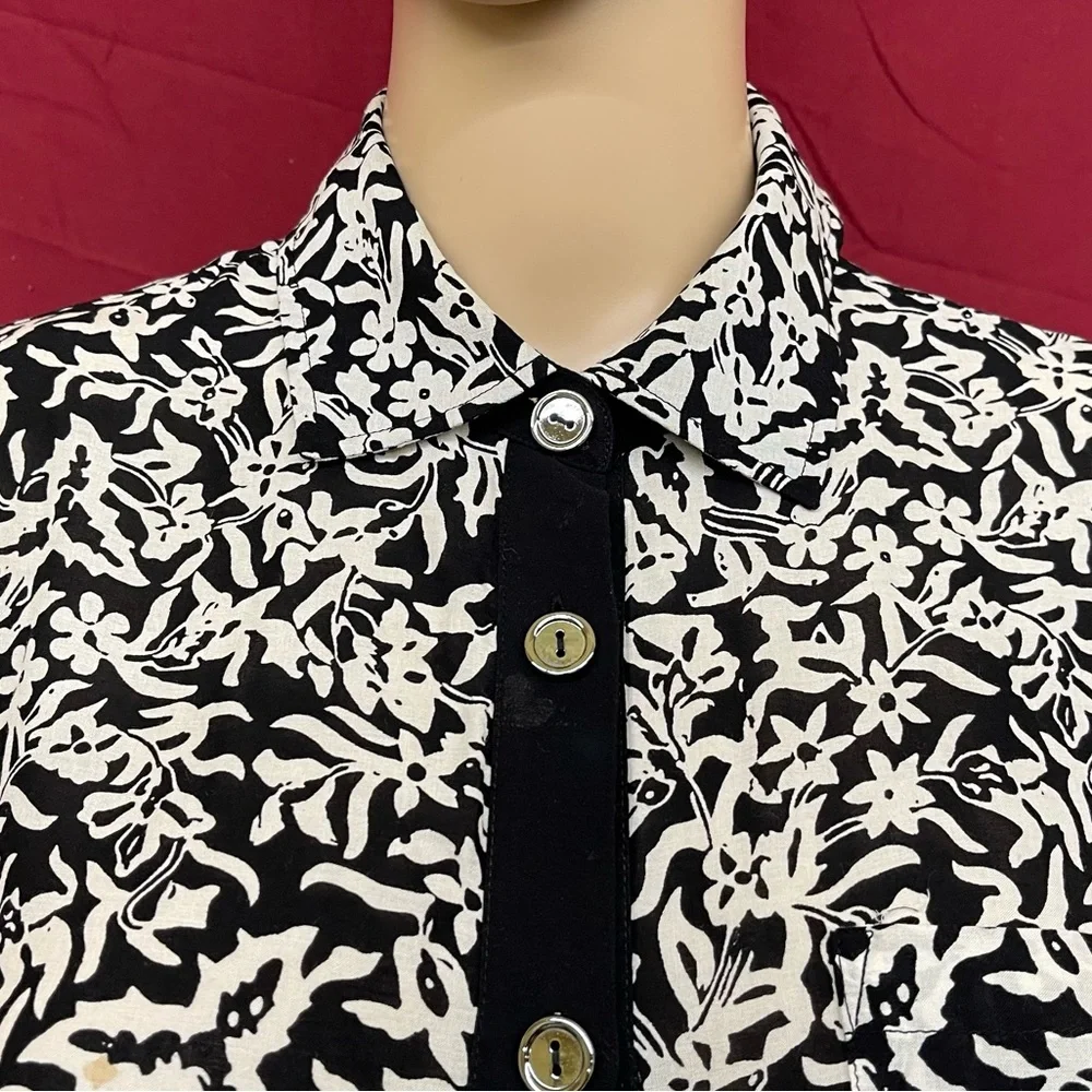 Soft Surroundings Button Shirt Mini Dress/Tunic Size Medium